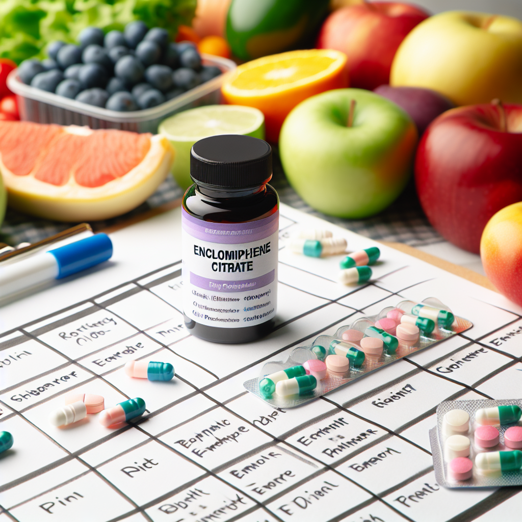 ¿Puede Enclomiphene citrate usarse durante una dieta estricta? ¿Puede Enclomiphene citrate usarse durante una dieta estricta?